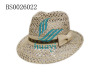 High quality mans handmade crochet straw fedora hats