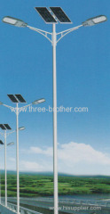 LED solar lighting pole with LED lights solar panel
