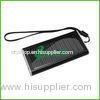 Black / White Universal Portable Solar Charger Mobile Phone Solar Power Bank Charger