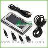 Black / White 5.5V 5000MAH Mobile Portable Solar Phone Charger CE ROHS FCC