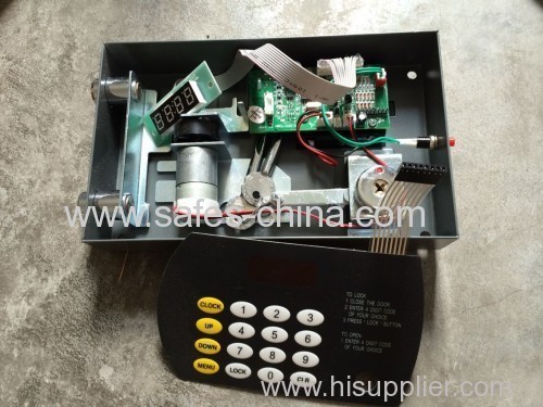 Electronic Digital hotel safe lock with flat panel keypad