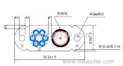 Elevator travalling cable 6 cores model TVVBG-TV 6*0.75+75-5