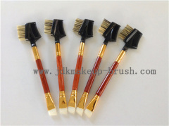 Short double sided eyebrow brush