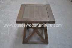 recycled fir side table