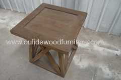 recycled fir side table