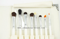 White eye makeup brush set