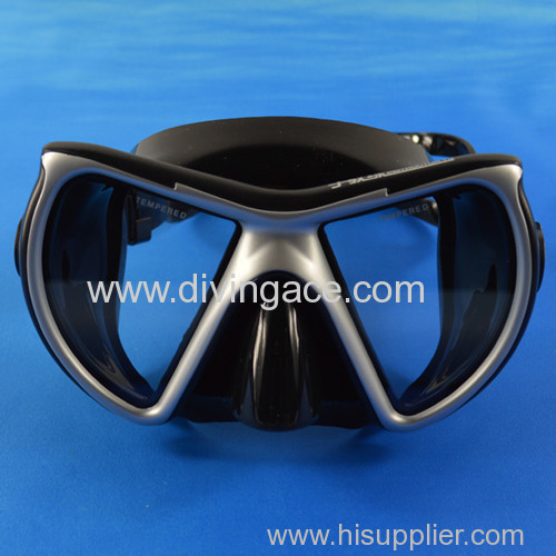 2014 hot sale full face tempered glass diving mask