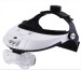 Head magnifier with led light