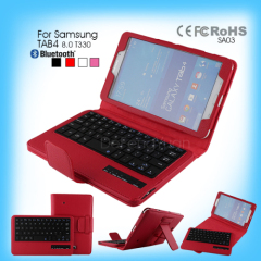 Arabic keyboard mini tablet wireless bluetooth keyboard case for Samsung TAB4 8.0 T330