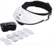 Head magnifier with 2 led light and five lens