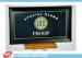 Store Durable Wood Display Accessory With Printing logo , Black MDF Display Sign