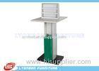 Public Place Service Advertisement Display Stands With White Green MDF