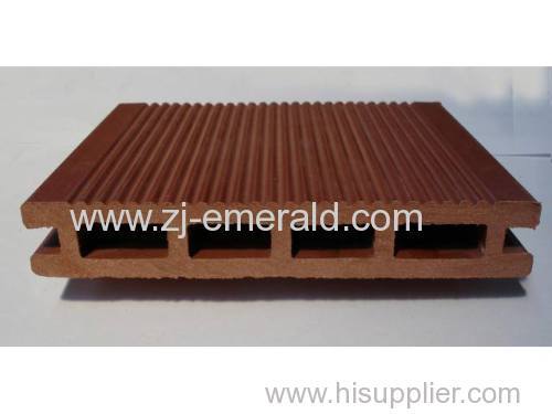 ZJ130H25-B wood plastic composite hollow decking