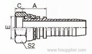 BSP female thread Multi seal hydraulic hose fitting 22111 22111WW 22111-T