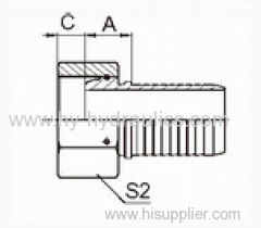 Quick coupling hose connector hydraulic fitting 22111 22111WW 22111-T