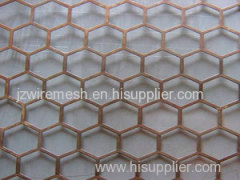 Hexagonal Hole Perforated Metal