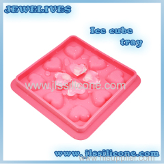 Heart silicone ice cube mold