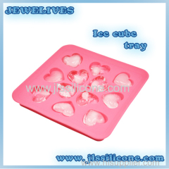 Heart silicone ice cube mold