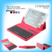 Universal 7"~8" Tablet PC Portfolio Leather Case Detachable Bluetooth Keyboard for android IOS and Windows