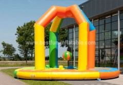 Inflatable demolition ball game