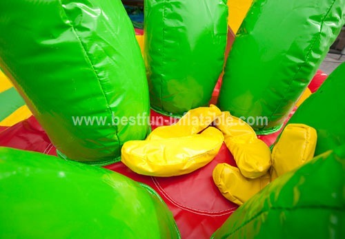 Monkey inflatable bungee run game