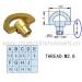 Female Half Moon Golden Key For Mini Lovely 18 Note Clockwork Sring Music Box Mechanism