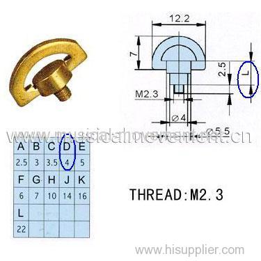 MALE HALF-MOON KEY FOR MINIATURE 18 NOTE WIND UP CHRISTMAS BEST WISH MUSICAL GIFTS