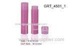 Custom Plastic Empty Lip Balm Containers with UV Electroplating , Lipstick Tube