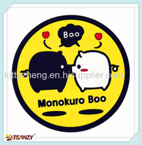 promotion pvc coaster /cup mat /pvc cup pad 