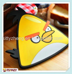 PVC cartoon cute protection cup mat,pvc coaster