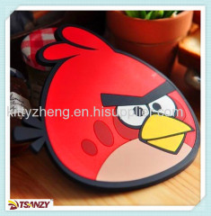 PVC cartoon cute protection cup mat,pvc coaster