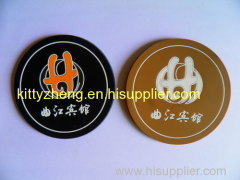 promotion pvc coaster /cup mat /pvc cup pad