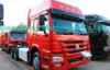 Sinotruk Howo 6X4 Prime Mover Truck 371HP , Red Unloading Trucks , Color Can Be Selected
