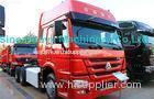 Sinotruk Howo 6X4 Prime Mover Truck 371HP , Red Unloading Trucks , Color Can Be Selected