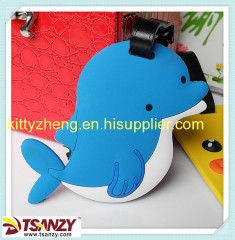 3D pvc rubber novelty ID name card baggage tags