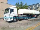 White HOWO 2300L Tank Trailer Trucks , 42 m Diesel Semi Trailer Truck