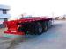 Flatbed Transport Semi Trailer Trucks 2 Axle , Four Double Container Trailer