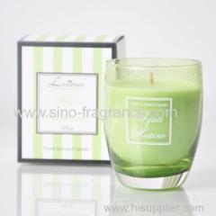 scented candle in glass holder/luxury natural soy scented candle/scented candle jar in gift box