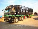 SINOTRUK High Column 3 AXLES Tank Trailer / Black Cargo Truck Trailer