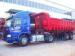 Blue 50 Ton Low Bed Trailer Two Single , 2 Axles Semi Trailer Truck