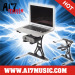 Professional Adjustable DJ laptop stand CD stand Notebook stand Black