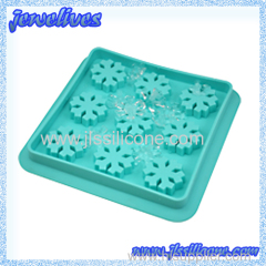 Snowflake silicone ice cube tray & chocalate mould china