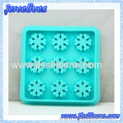 Snowflake silicone ice cube tray & chocalate mould china