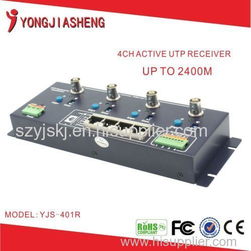 4 chs active video balun