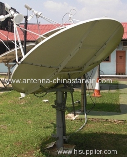 1.8M aluminum Tx Rx Offset earth station Multi band antenna