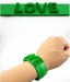 2014 new silicone slap bracelet rubber band promotional gift snap on hand