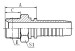 NPT Male Hydraulic Hose Fittings 15611