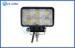 DC 10-30V 4.3" 18W Square Automotive LED Work Lights 60 / 30 degree Mining PC Bulbs