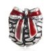 Sterling Silver Red Enamel Pinecone Christmas gift Charm Beads with Big Hole
