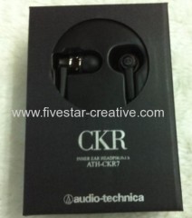 High Quality Audio-Technica CKR Series In-Ear Headphones ATH-CKR7 Black